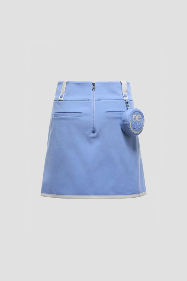 Women Golf Skirt G/Fore Blue Pleat-Pointed Skirt with Mini Ball Bag