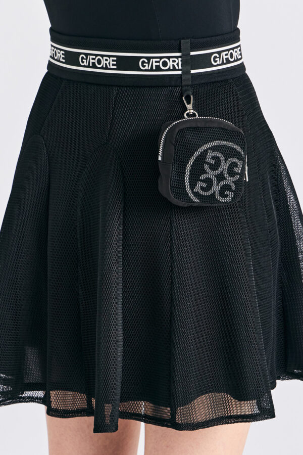 Flared Mesh Skirt G/Fore Black Pleated SKirt Tennis Skirt