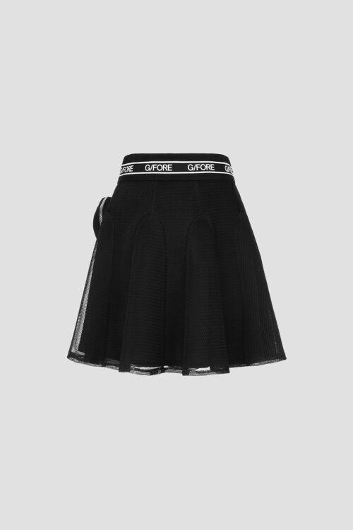 Flared Mesh Skirt G/Fore Black Pleated SKirt Tennis Skirt