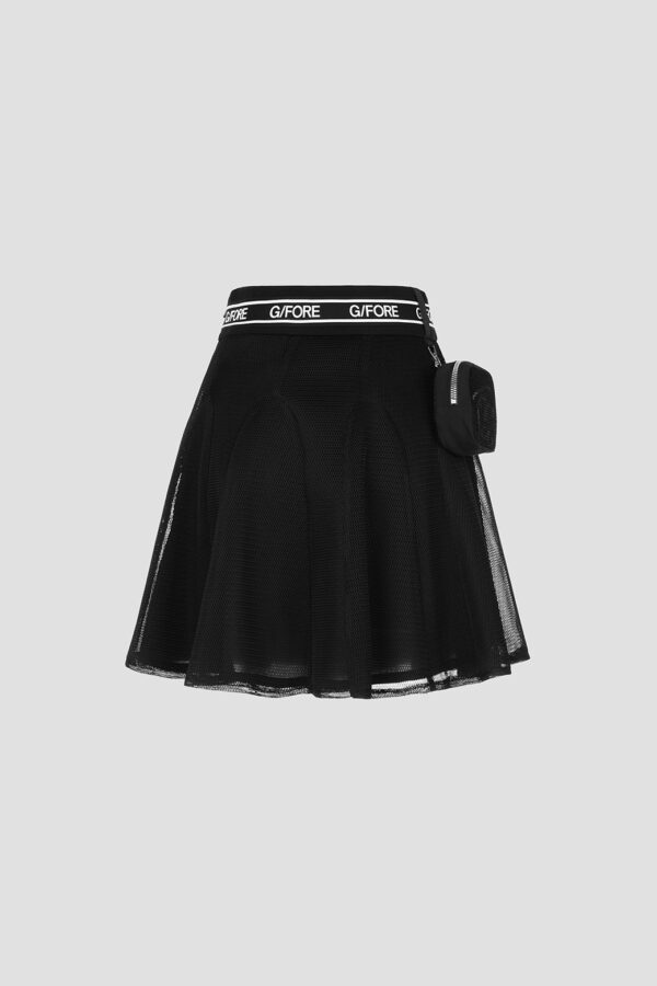 Flared Mesh Skirt G/Fore Black Pleated SKirt Tennis Skirt