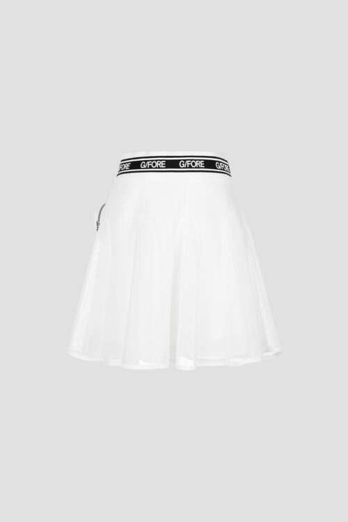 Flared Mesh Skirt G/Fore White Skirt Pleated Tennis Skirt