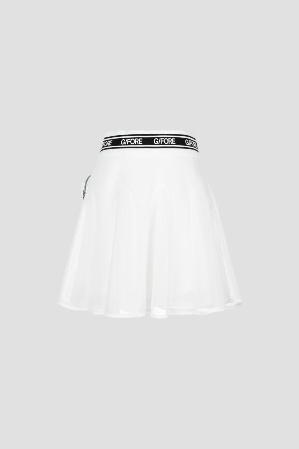 Flared Mesh Skirt G/Fore White Skirt Pleated Tennis Skirt