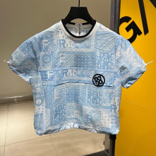 G8235 SEER-SUCKER COLLAR T-SHIRT