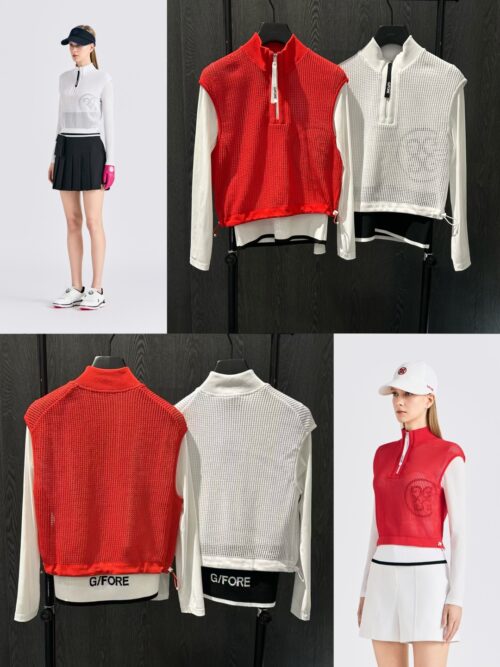 GF0110 COOL TOUCH HYBRID HALF-ZIP SWEATER(WOMEN)