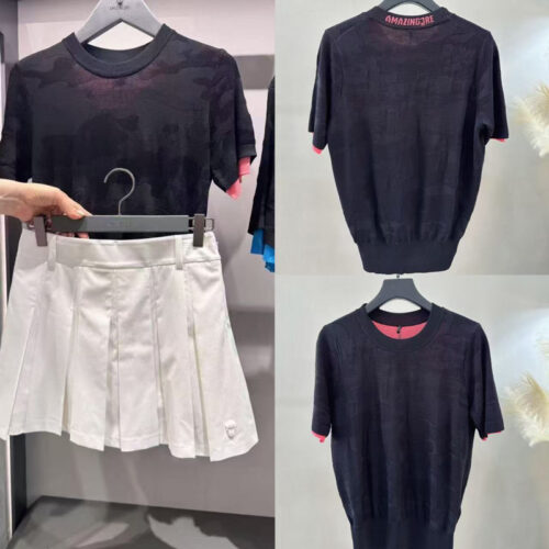 A2001 Knit Short Sleeve Shirt Women