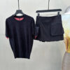 A2001 Knit Short Sleeve Shirt Women