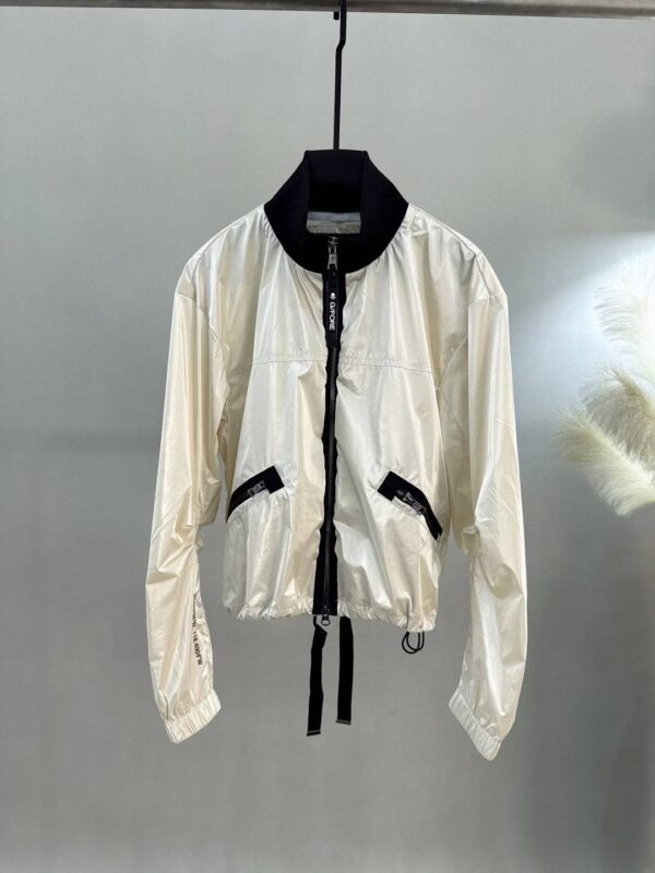 G41005 Metal Glossy Full-Zip Jacket Women