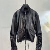 G41005 Metal Glossy Full-Zip Jacket Women