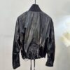 G41005 Metal Glossy Full-Zip Jacket Women