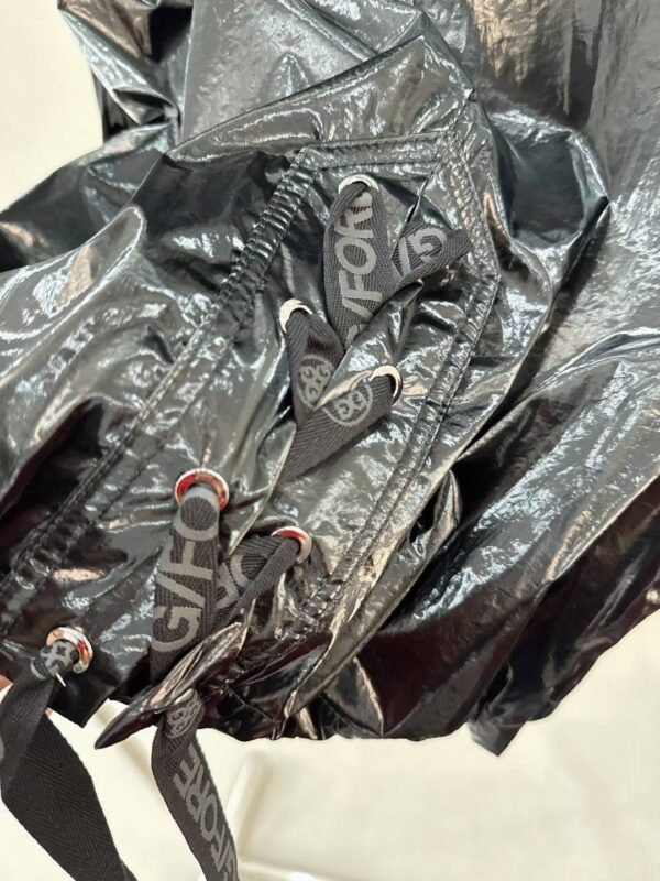 G41005 Metal Glossy Full-Zip Jacket Women