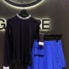 G40116 PLEATED WRAP SKORT(WOMEN)
