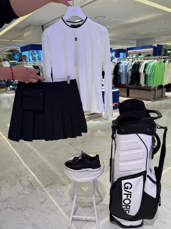 G40116 PLEATED WRAP SKORT(WOMEN)